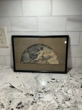 Antique Lithograph Etching Of Tennyson Ganymede Matted And Framed Rare!