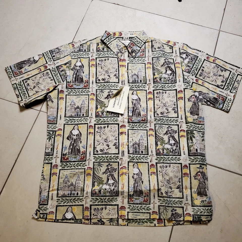 Reyn Spooner Father Damien Hawaiian Button-up Shirt Dietri Varez Lot Of 2 NWT - Image 2 of 4