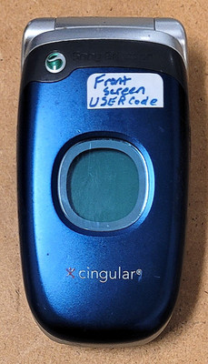 Sony Ericsson Z300a - Blue and Silver ( Cingular ) Cellular Flip Phone