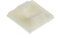Mocowanie Opaski Kablowej Samoprzylepne, 19Mm X 19 Mm, Kolor: Naturalny, 100-Szt