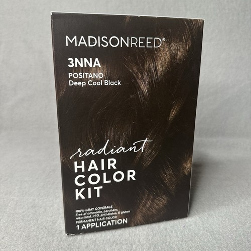 Madison Reed Hair Color Kit, Deep Cool Black for 100% Gray Coverage ...