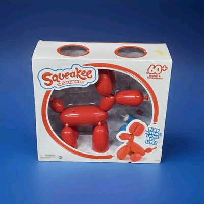 Squeakee The Balloon Dog Interactive Robot Toy Dog Moves and Makes Noises NEW!