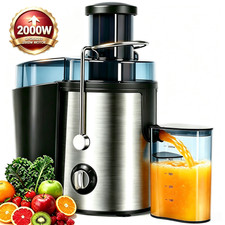 2000W Juicer Machine Whole Fruit Vegetable Large Juice Extractor Stainless Steel