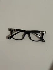 Chrome Heart Glasses Black and Silver Frame