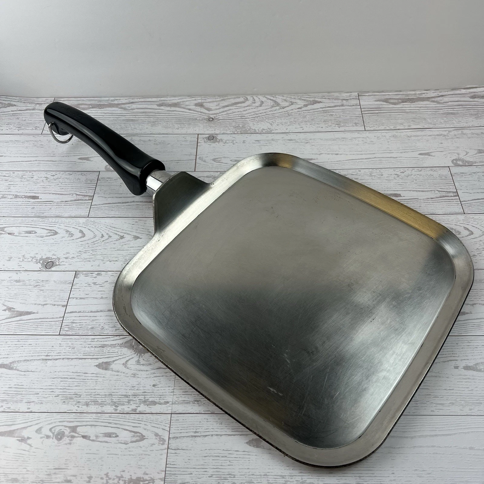 Vtg Saladmaster 11” Square Griddle Stainless Steel Skillet Flat Frying Pan USA