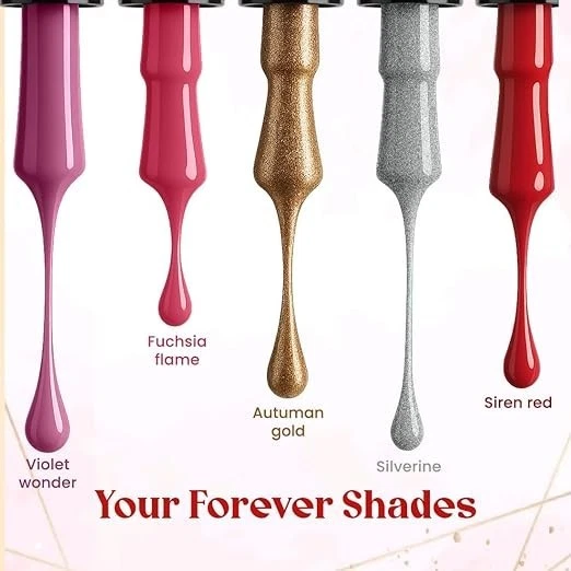 Coloressence Forever Nagellack-Set mit Braut- & festlichen Farbtönen | Gratis Nagellack - Bild 4 von 4