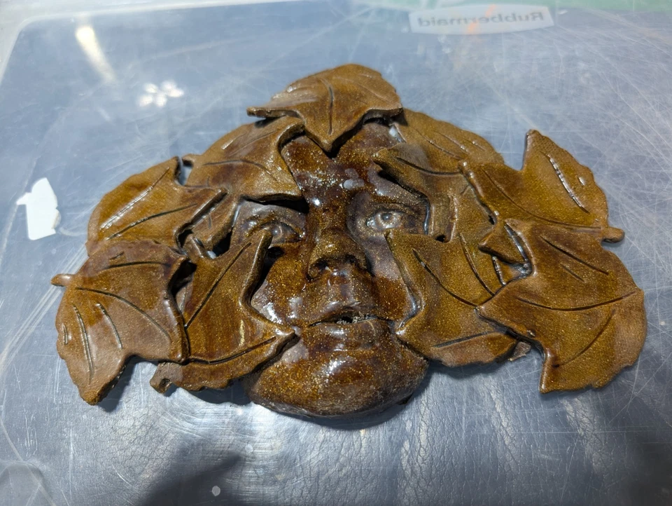 Bosque 3D Árbol Espíritu Colgante de Pared Jardín Arte Cerámica Escultura 11" X7" Foto 2 de 4