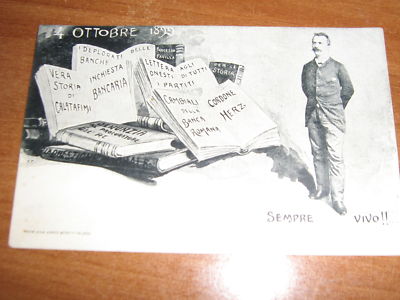 Award-winning postcard Establishment Bonetti Milano October 4, 1899 Still Alive