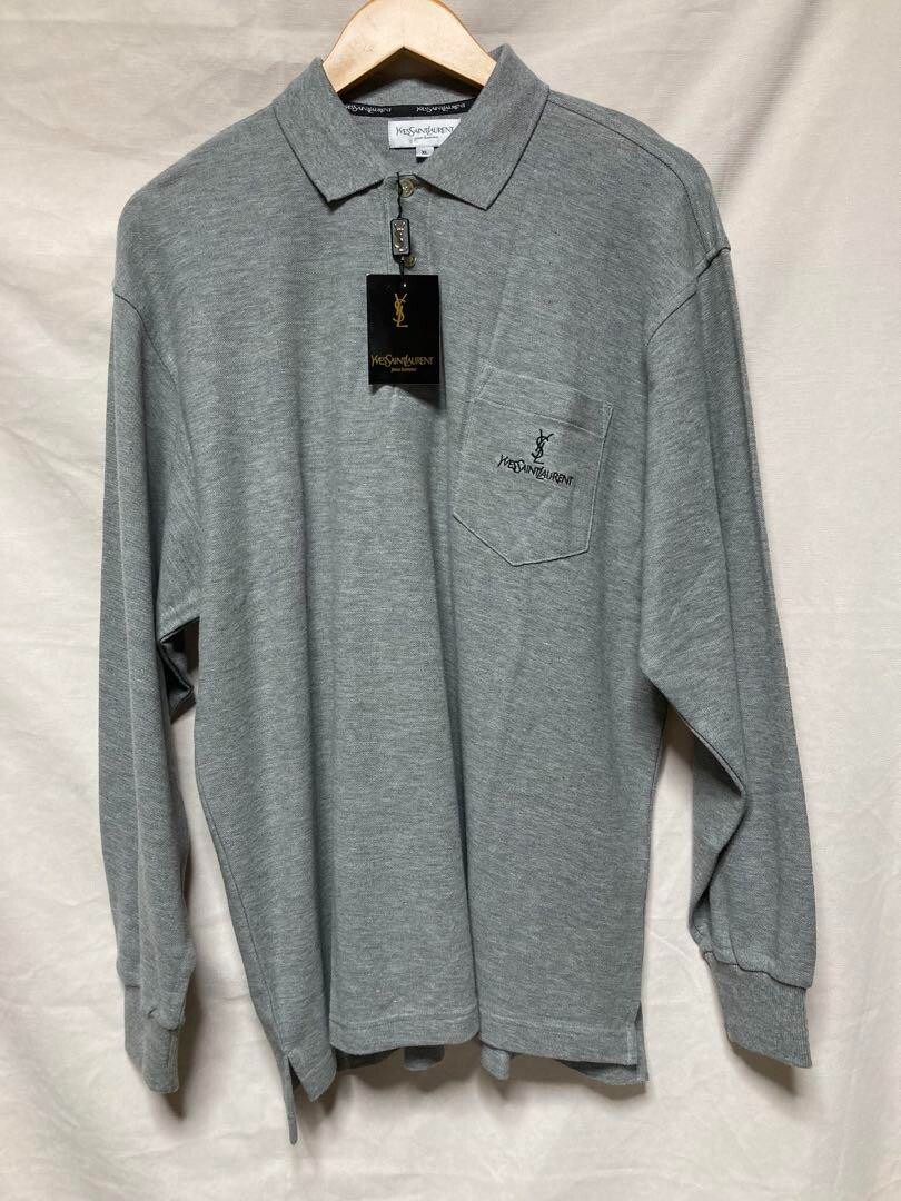 Autentica polo uomo Yves Saint Laurent vintage taglia XL fondo di magazzino non usata