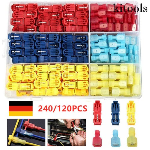 SCHNELLVERBINDER SORTIMENT STROMDIEB KFZ Kabel T-Tap Abzweigverbinder SCHNELLVERBINDER SORTIMENT STROMDIEB KFZ Kabel T-Tap Abzweigverbinder