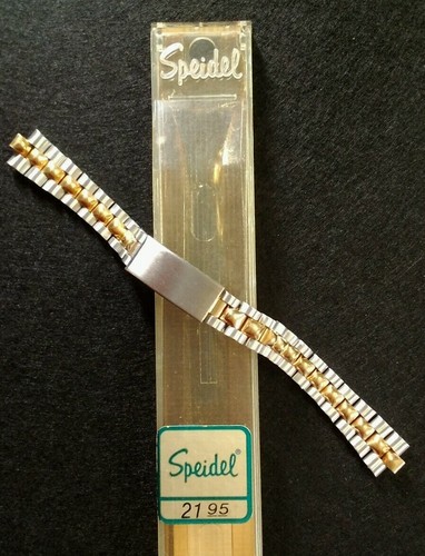 Vintage Speidel Watchband Heavy Link NOS unbenutzt im Gehäuse 13MM Edelstahl Hong Kong - Bild 2 von 11