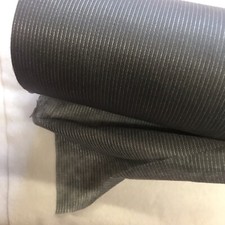 Iron-on, Stitch Re-enforced Soft Interfacing. Colour Charcoal Sold By The METRE.