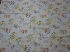 FLORAL COTTON TABLECLOTH BOTANICAL 60" X 77"SPRING GARDEN Tea Time,Patio Lunch