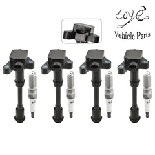 Ignition Coil & Spark Plug Kit For Ford Transit Connect 1.6L L4 2014-2016 4pcs