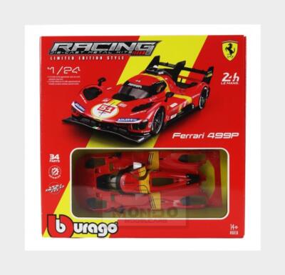 1:24 Burago Ferrari 499P #51 Winner Le Mans 2023 Calado Giovinazzi BU26583-KIT M