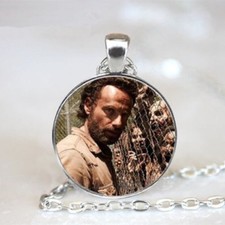 Walking Dead Pendant Rick Grimes with BONUS Hand print and Bio Hazard Decals