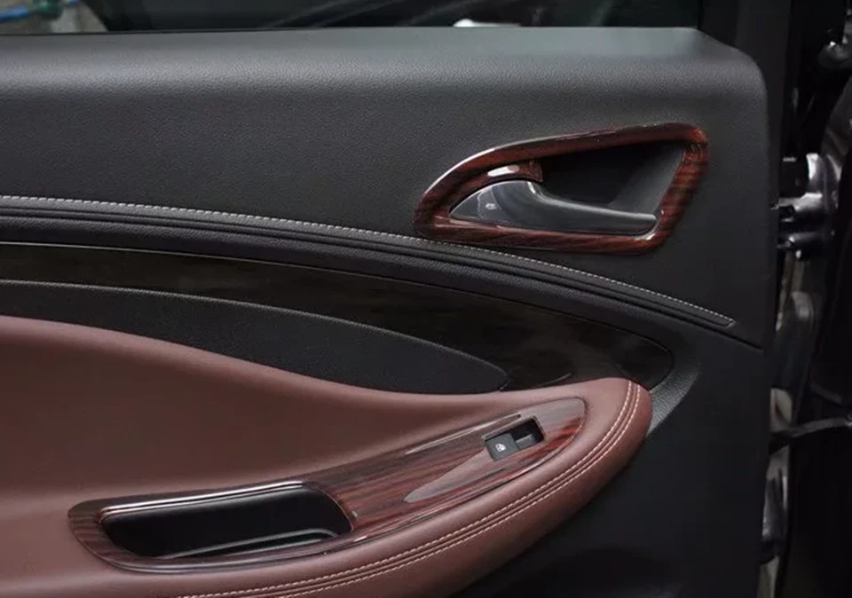 Kit de cubierta interior de grano de madera de melocotón 13 piezas para Buick Envision 2014-2018 Foto 4 de 4