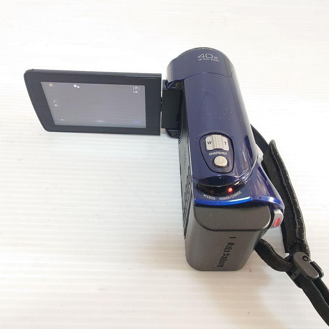 NearMint Victor JVC GZ-HM670-N Video Camera Handycam Blue NearMint Victor JVC GZ-HM670-N Video Camera Handycam Blue