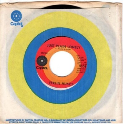 #ad Ferlin Husky Just Plain Lonely Always In All Ways 7quot; 45 $14.00