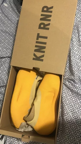 Size 6 - Yeezy Knit Runner Sulfur