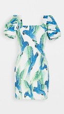 Farm Rio Araras Mini Dress Parrot Print size XL~NWT $220