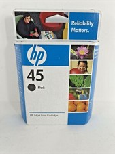 NEW  SEALED GENUINE HP 45 BLACK INK CARTRIDGE EXP 2009