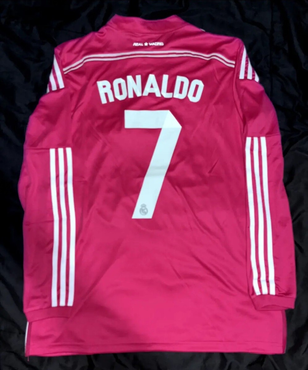REAL MADRID RONALDO 7 長袖シャツ RONALDO #7 2014/15 Real Madrid Long Sleeve Away Jersey UCL