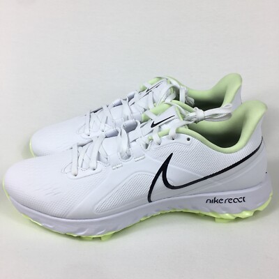 Nike React Infinity Pro White Barely Volt Golf Shoes CT6620 109