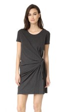 Hatch Maternity Women s THE TALIA DRESS Cotton Blend Charcoal Size 3 L/12 NEW