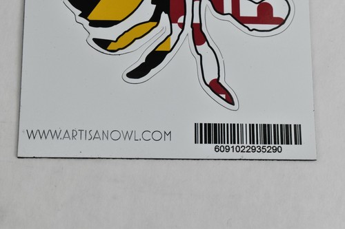 Artisan Owl University of Maryland CRAB 6" X 4" Magnetic Sign - Picture 3 of 5