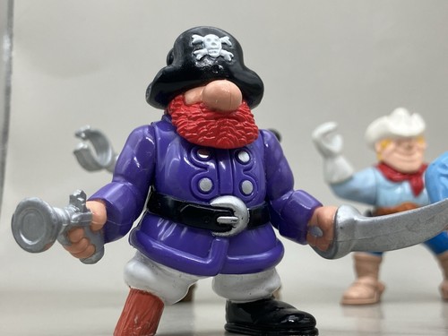 Vintage Fisher Price Great Adventures 1990's Figures- 3 Cowboys & 3 Pirates - Picture 9 of 14