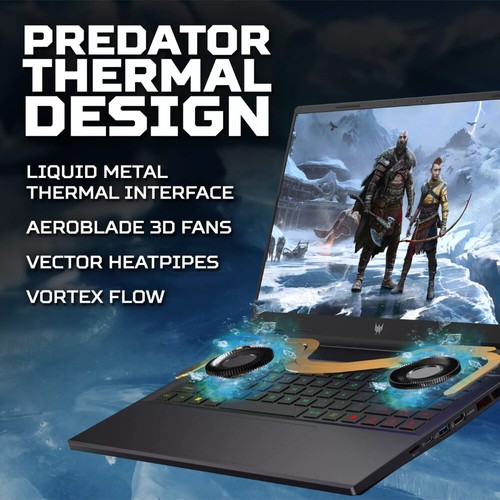 Acer Predator Helios Neo 14 PHN14-51 Gaming Laptop Ultra 7 155H 32GB RAM 1TB SSD - Picture 4 of 16