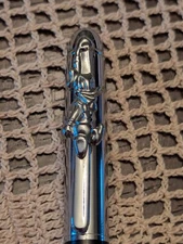 Rare Vintage Silver Tone,   Donald Duck Pen Writing Instrument 