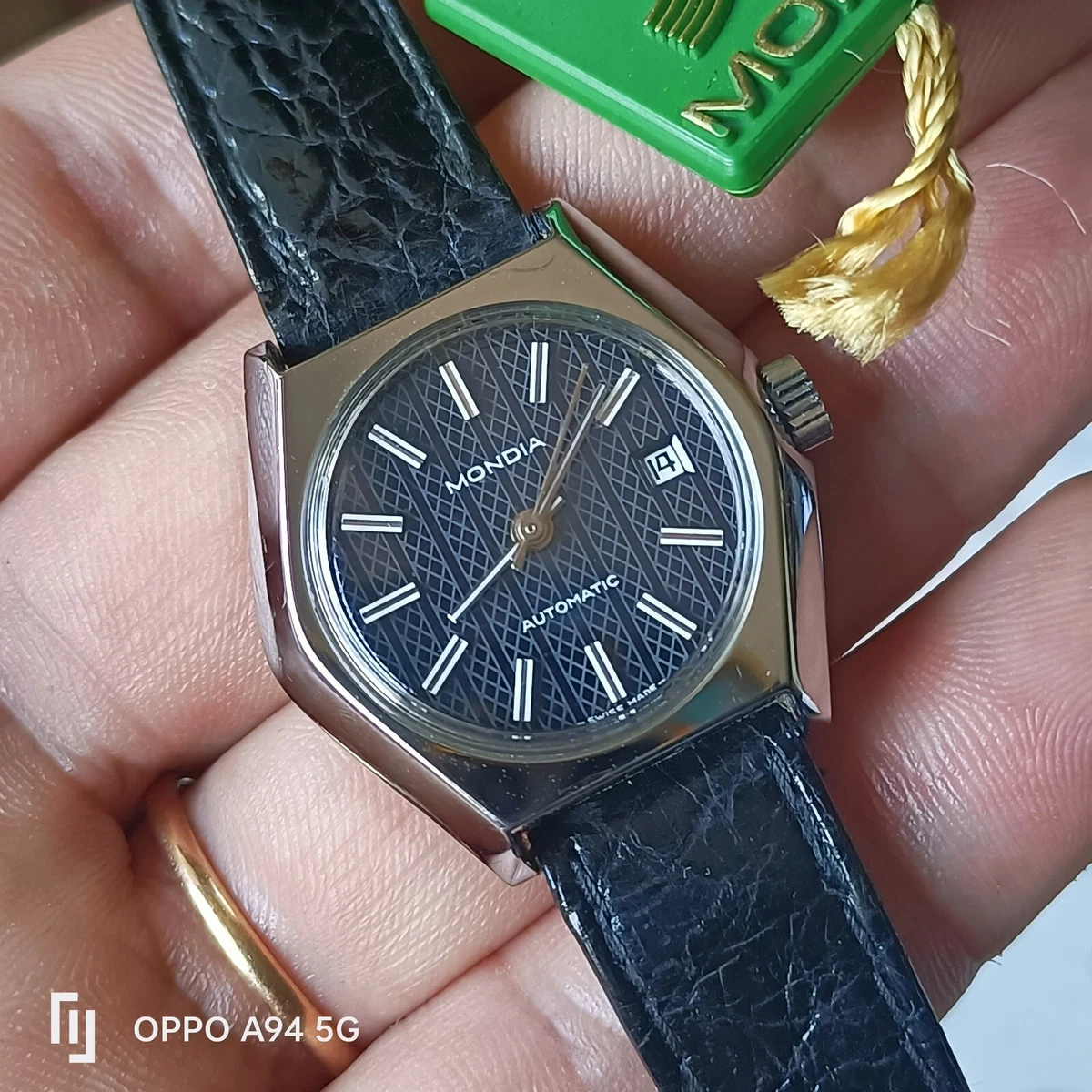 Mondia Zenith Lady Watch Automatic date S.STEEL Vintage NOS
