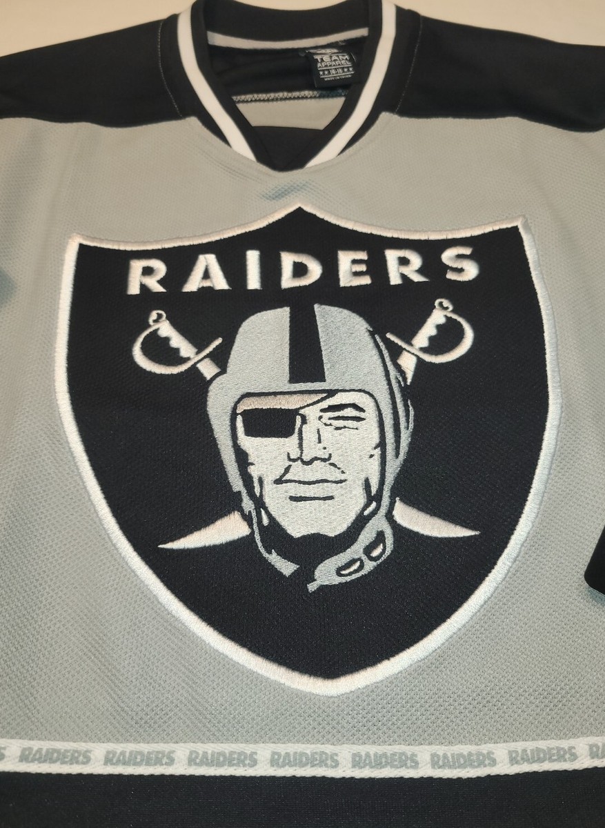 Las Vegas Raiders NFL Team Apparel Hockey Jersey Youth XL Sz