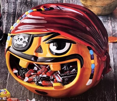 Halloween Decoration Ceramic Candy Bowl Front Door Pumpkin Decor Jack Lantern