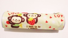 cute kawaii MONKEY STRAWBERRY pencil case makeup pouch stationery zipper bag
