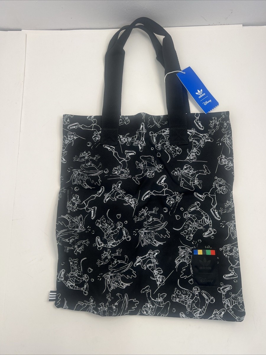 Rare Adidas Originals x Disney Goofy Tote Shoulder Bag - Black