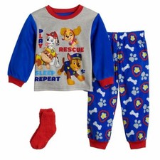 Paw Patrol Pajamas Set Toddler Boyd Shirt pant Sock 3T 4T Marshall Chase Skye