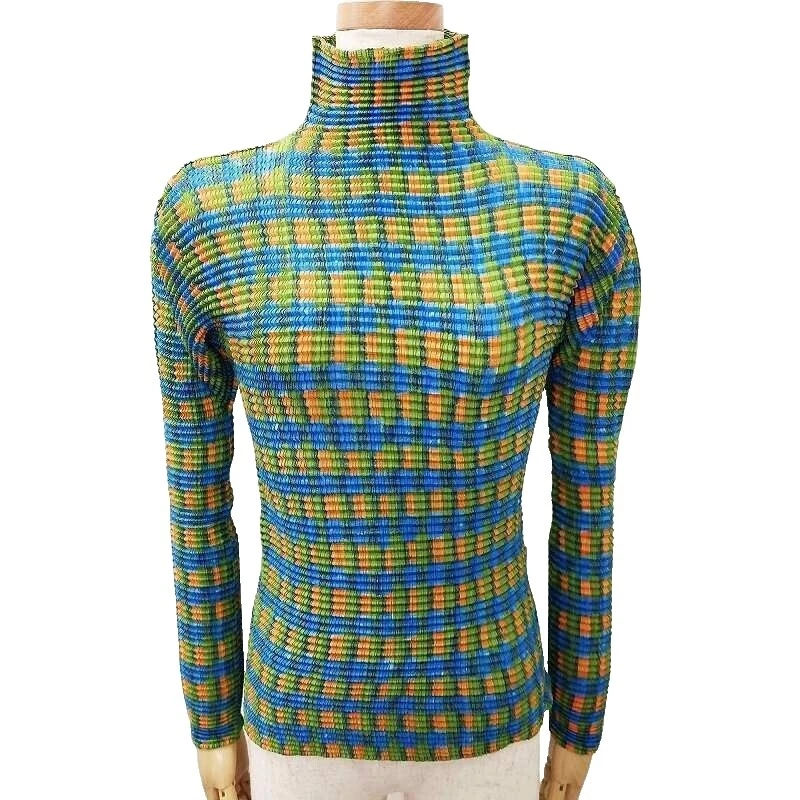 Топы в полоску из полиэстера для женщин ISSEY MIYAKE