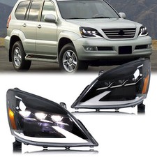 LED Headlights For Lexus GX470 2003-2009 Sequential Front Lamps  Assembly