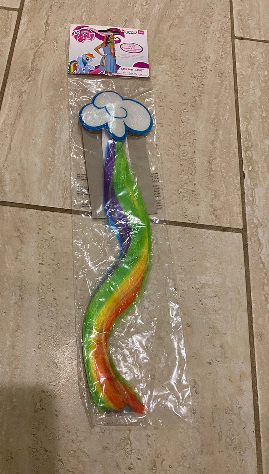 Rainbow Dash My Little Pony Accesorio Cola Adulto Halloween Vestir MLP Broney! Foto 4 de 4