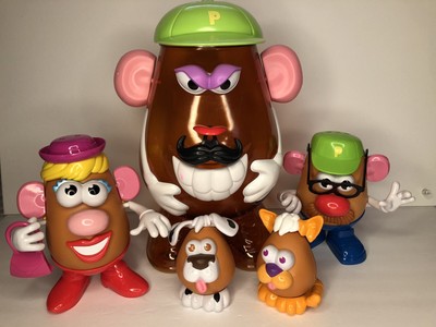 02 Hasbro Giant Mr Potato Head Family Storage Container W 45 Pieces Must See Ebay