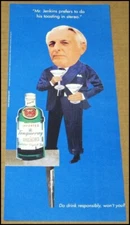 1997 Tanqueray London Dry Gin Print Ad Advertisement Clipping 4.75x11 Mr Jenkins