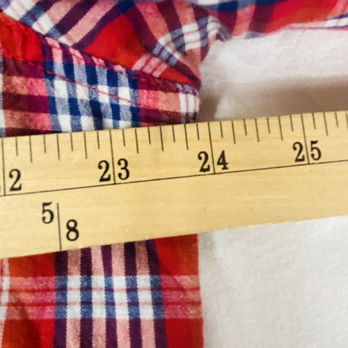 Wrangler Jeans Co Button Down Shirt Long Sleeve Plaid Cowboy Flannel Mens L - Picture 10 of 14