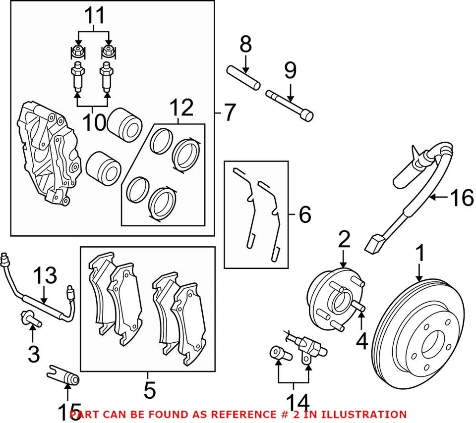 Conjunto de cojinete y buje de rueda delantera Mopar genuino OEM para Dodge Ram 1500 Foto 2 de 2