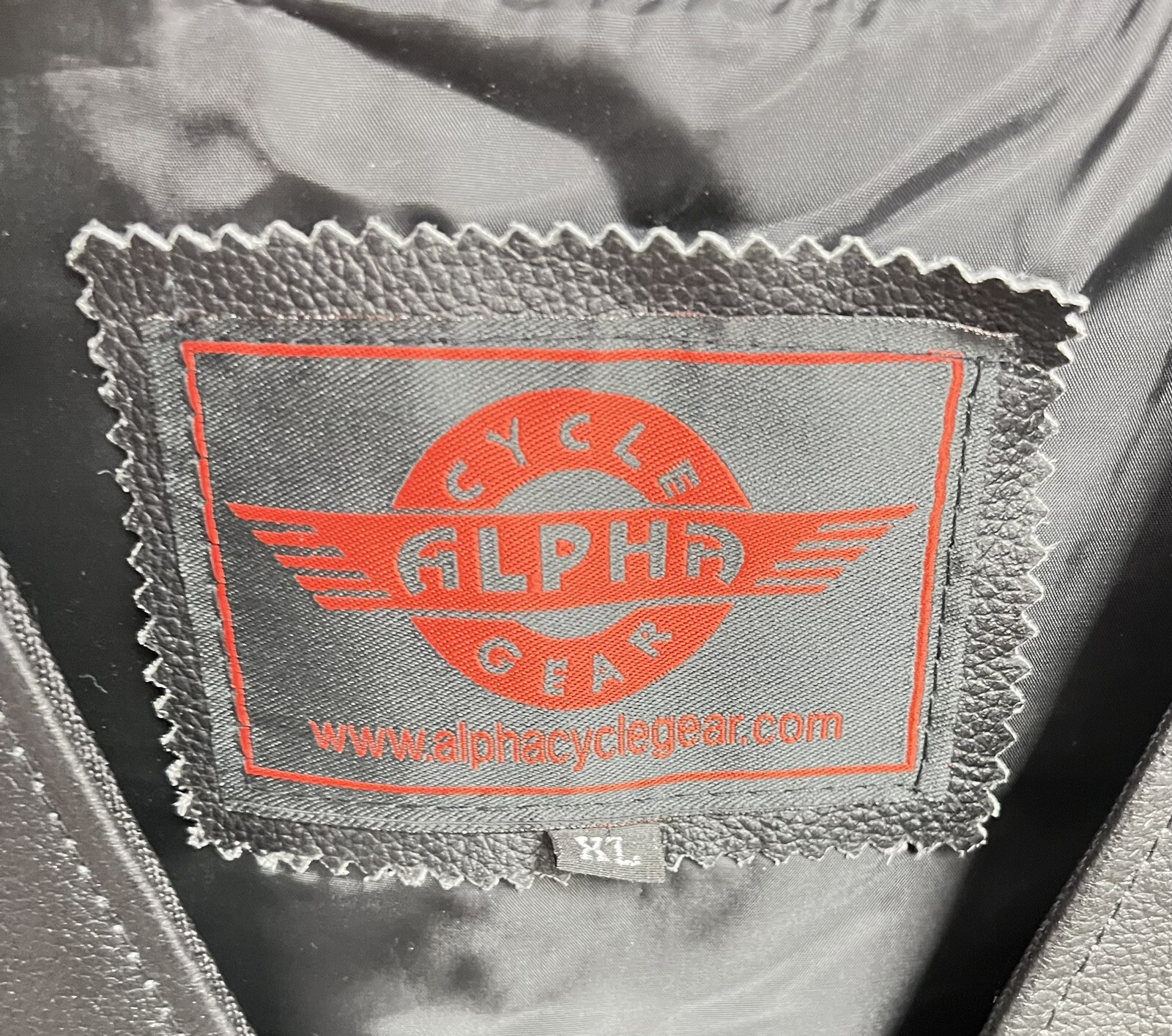 Alpha Cycle Gear Leather Vest Motorcycle XL Riding Biker Carry Pockets