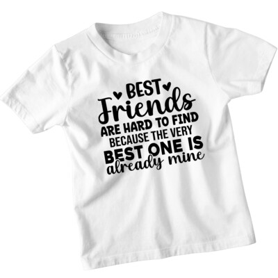 Jungen Mädchen Hard To Find Best Friends Day T-Shirt Bestie Matching BFF Shirt #BFD
