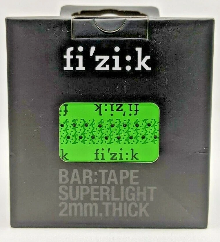 NUEVO Fizik Súper Ligero 2mm Grueso Tacky Barra Táctil Cinta Bicicleta de Carretera Verde Manzana - NUEVO Foto 2 de 4