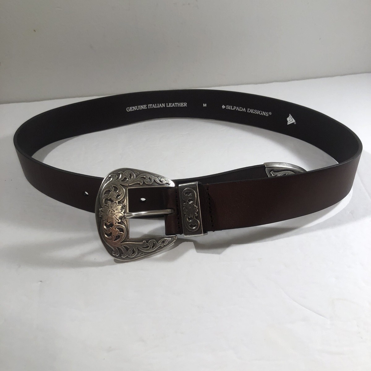Silpada Black Belt with Silver Buckle Silpada Designs Black Genuine Italian Leather | Mercari main image 2